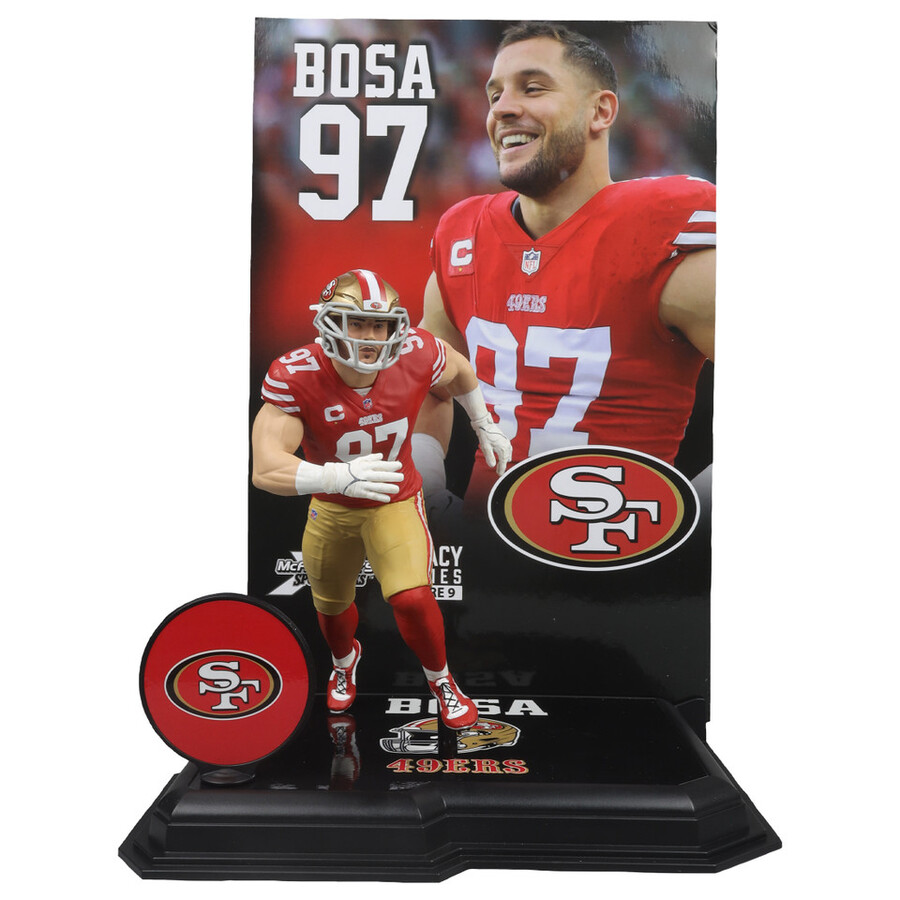 figura de 18 cm de nick bosa san francisco 49ers de la nfl - mcfarlanes sportspicks