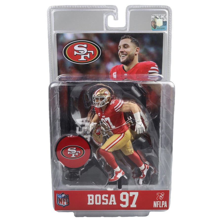 figura de 18 cm de nick bosa san francisco 49ers de la nfl - mcfarlanes sportspicks