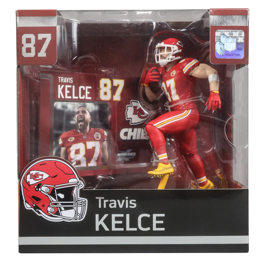 caja sellada de fábrica de la nfl de travis kelce kansas city chiefs 6 con chase