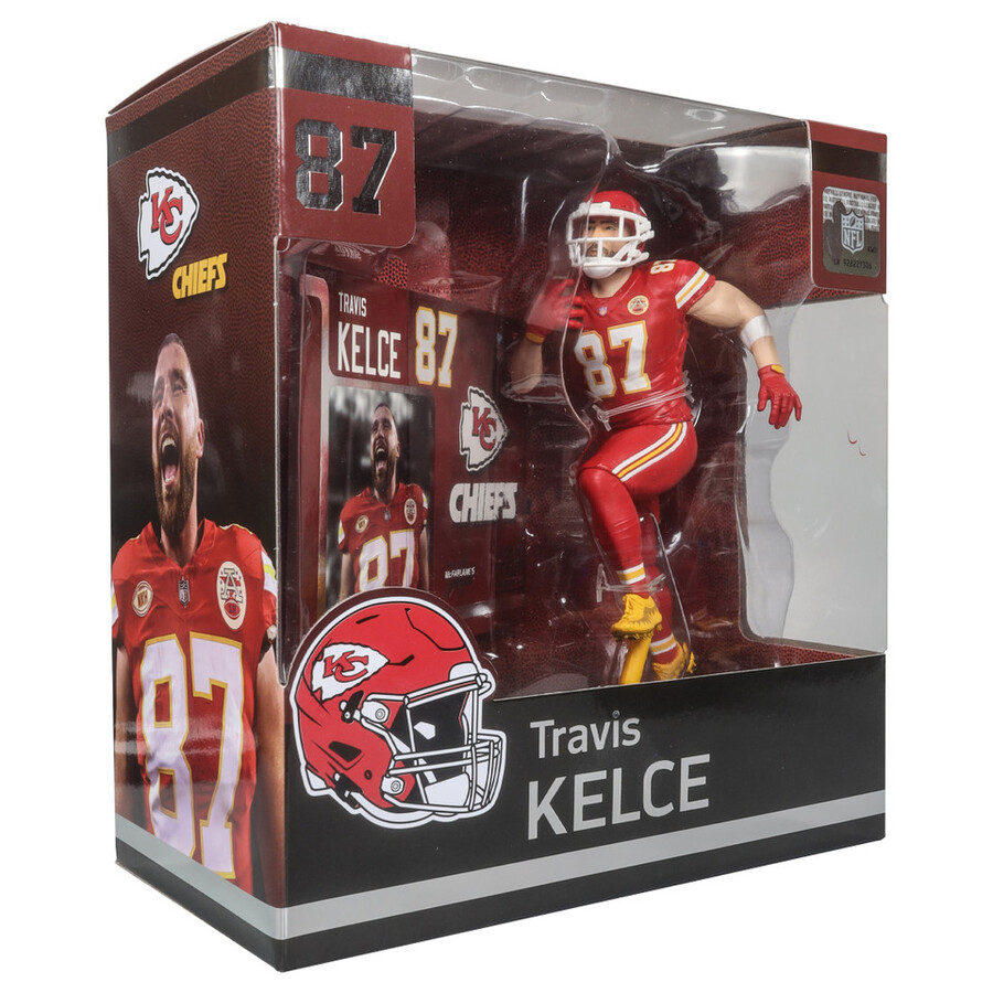 caja sellada de fábrica de la nfl de travis kelce kansas city chiefs 6 con chase
