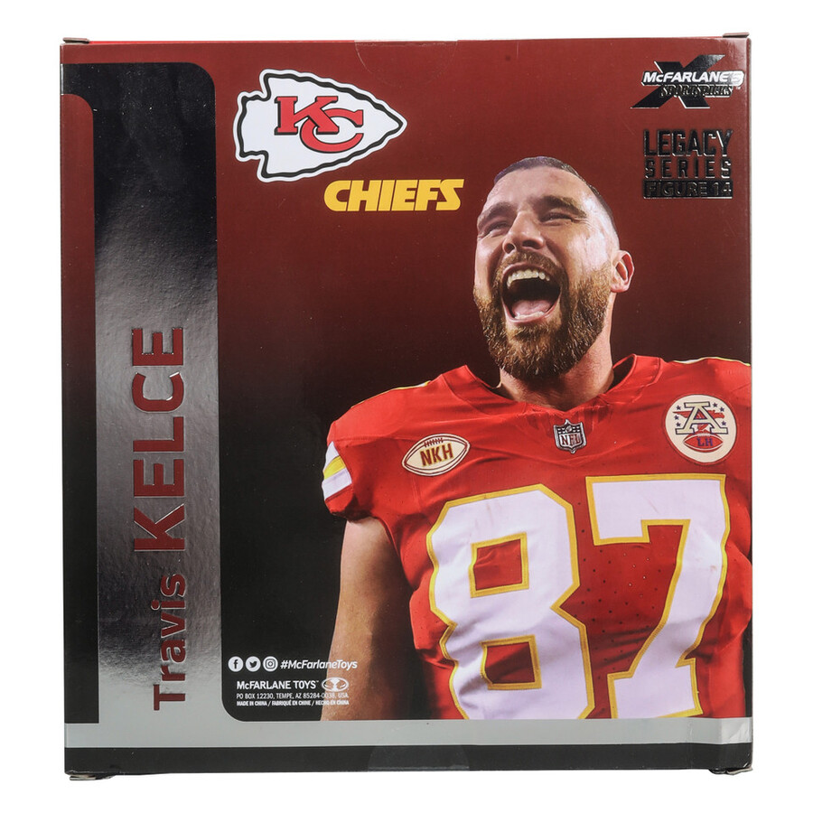 caja sellada de fábrica de la nfl de travis kelce kansas city chiefs 6 con chase