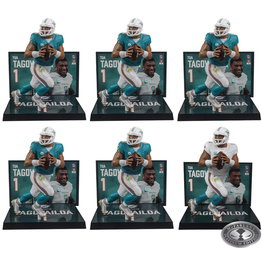 caja sellada de fábrica de la nfl de tua tagovailoa miami dolphins 6 con chase