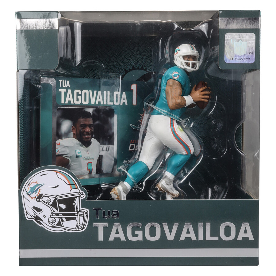 caja sellada de fábrica de la nfl de tua tagovailoa miami dolphins 6 con chase