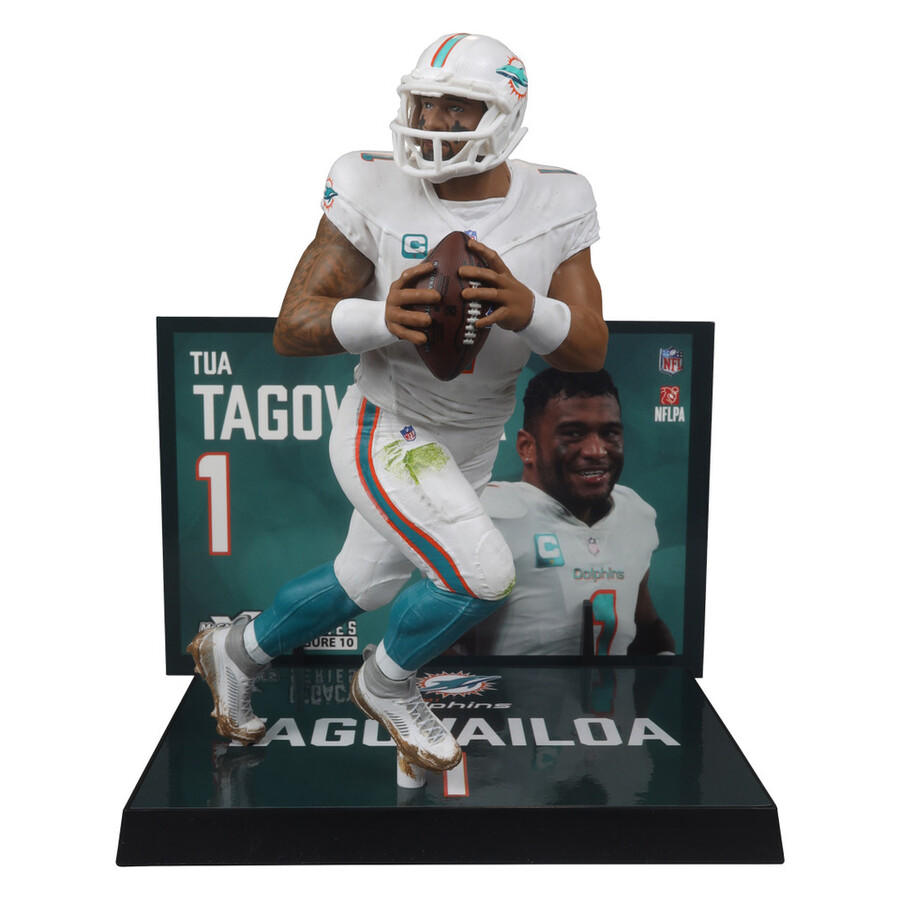 caja sellada de fábrica de la nfl de tua tagovailoa miami dolphins 6 con chase