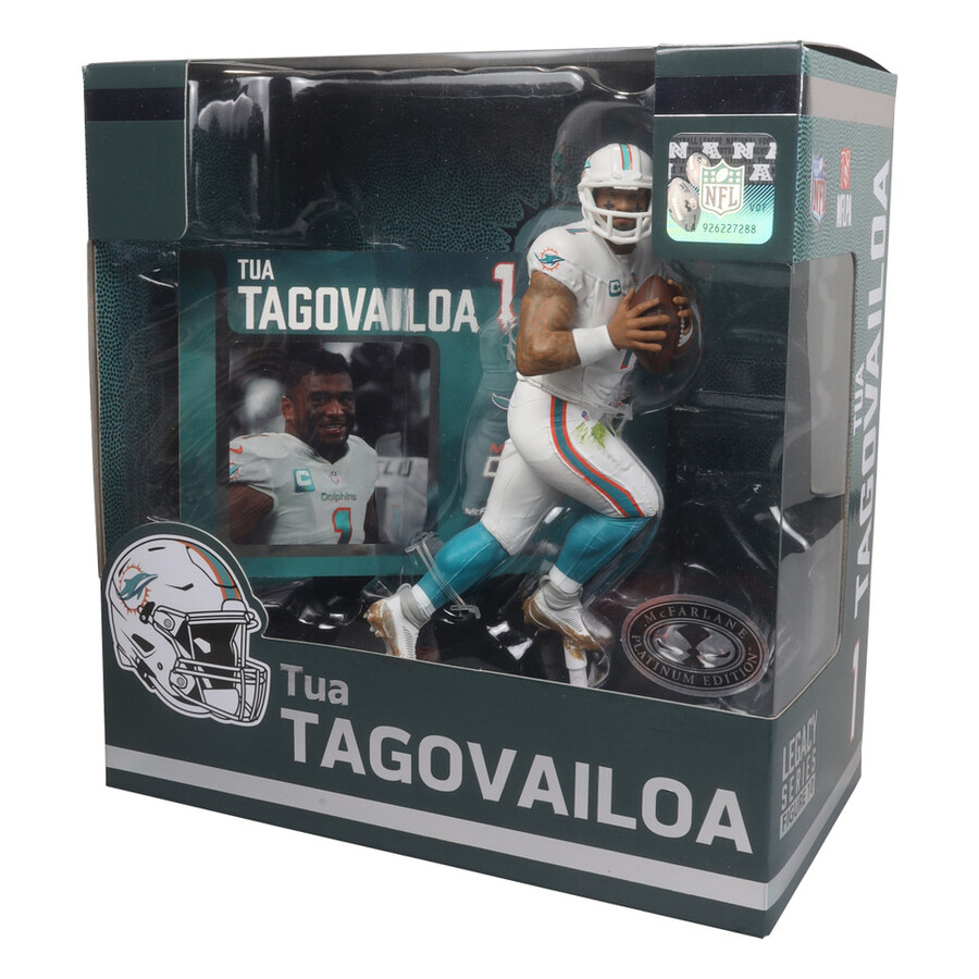 caja sellada de fábrica de la nfl de tua tagovailoa miami dolphins 6 con chase