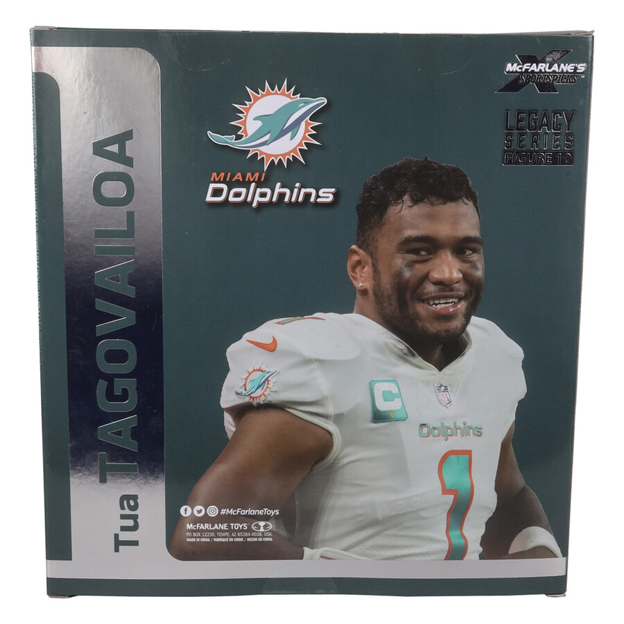 caja sellada de fábrica de la nfl de tua tagovailoa miami dolphins 6 con chase