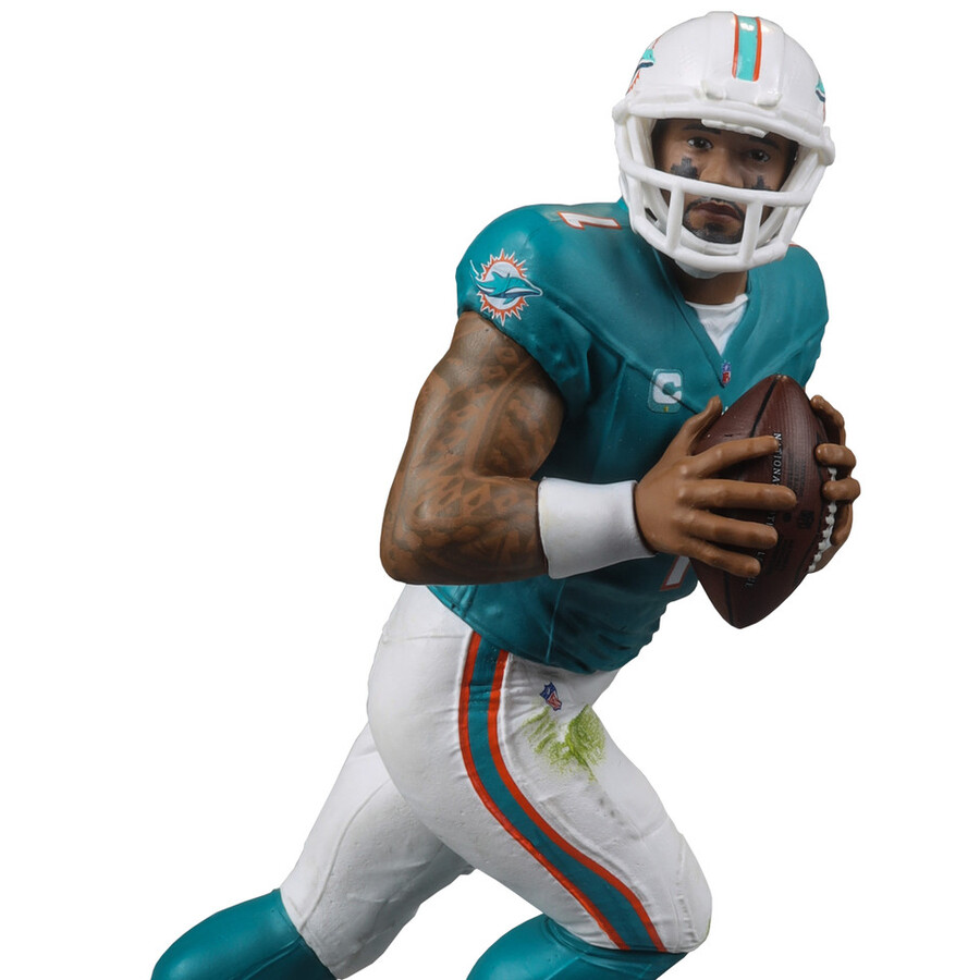 figura de 18 cm de tua tagovailoa miami dolphins de la nfl - selecciones deportivas de mcfarlane