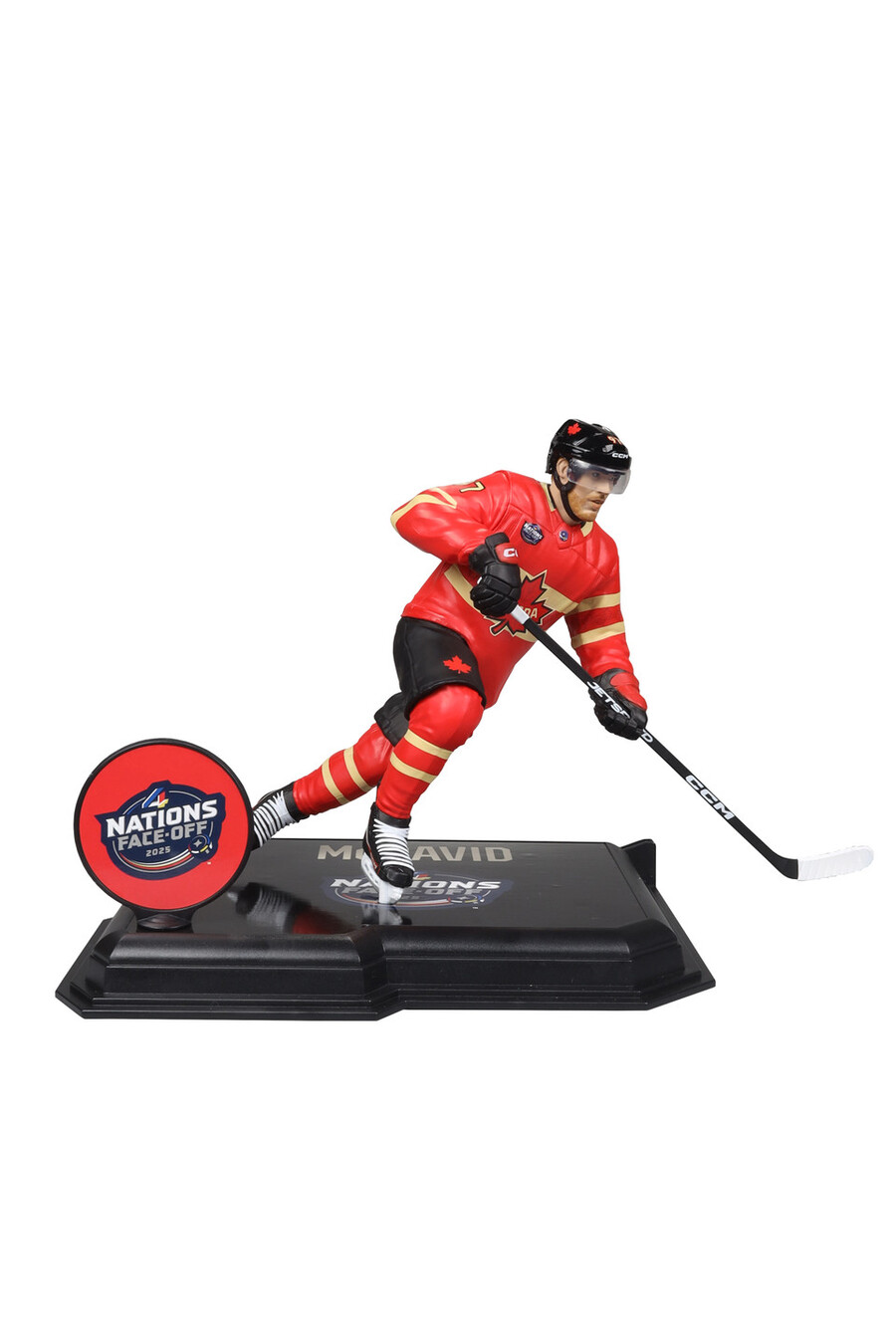 paquete de las cuatro naciones de la nhl legacy series n.º 16-17 matthews y mcdavid 2 figuras de 7