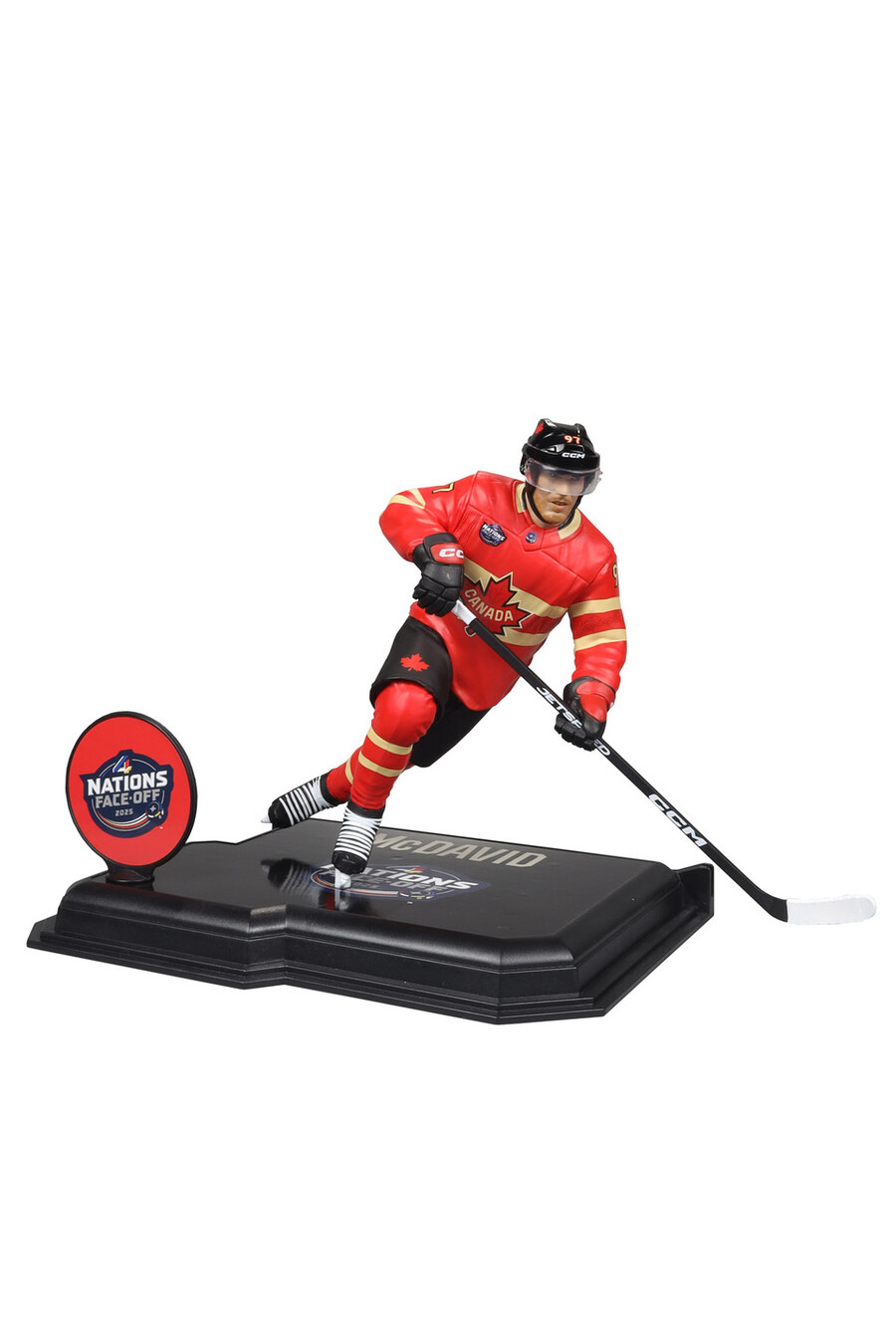 paquete de las cuatro naciones de la nhl legacy series n.º 16-17 matthews y mcdavid 2 figuras de 7
