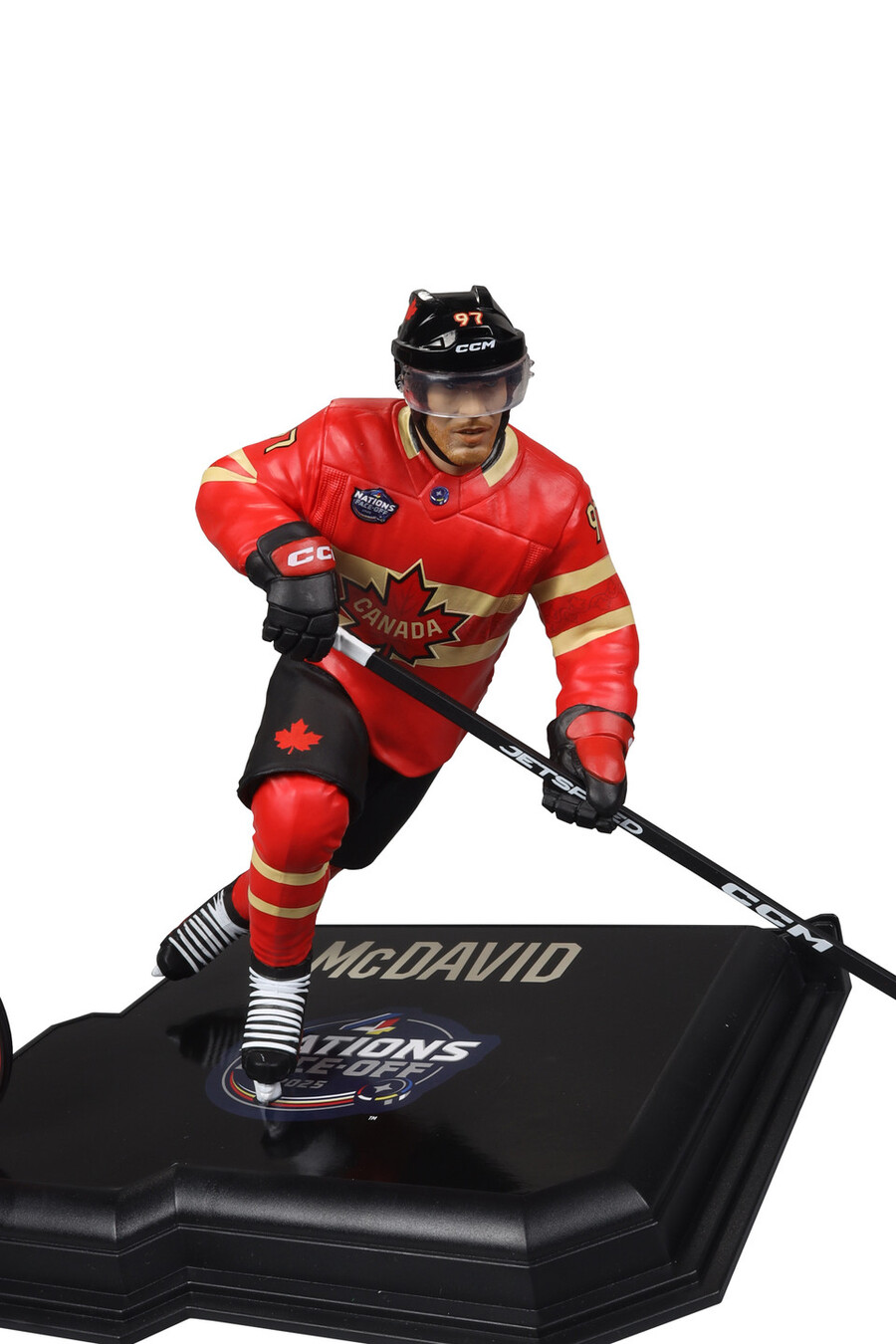 paquete de las cuatro naciones de la nhl legacy series n.º 16-17 matthews y mcdavid 2 figuras de 7