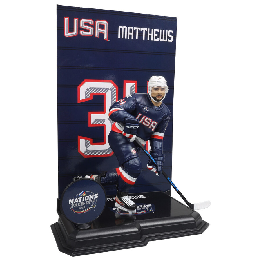 paquete de las cuatro naciones de la nhl legacy series n.º 16-17 matthews y mcdavid 2 figuras de 7