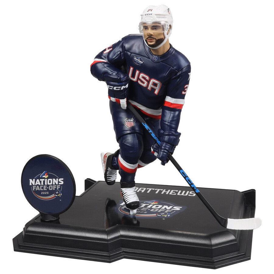 paquete de las cuatro naciones de la nhl legacy series n.º 16-17 matthews y mcdavid 2 figuras de 7