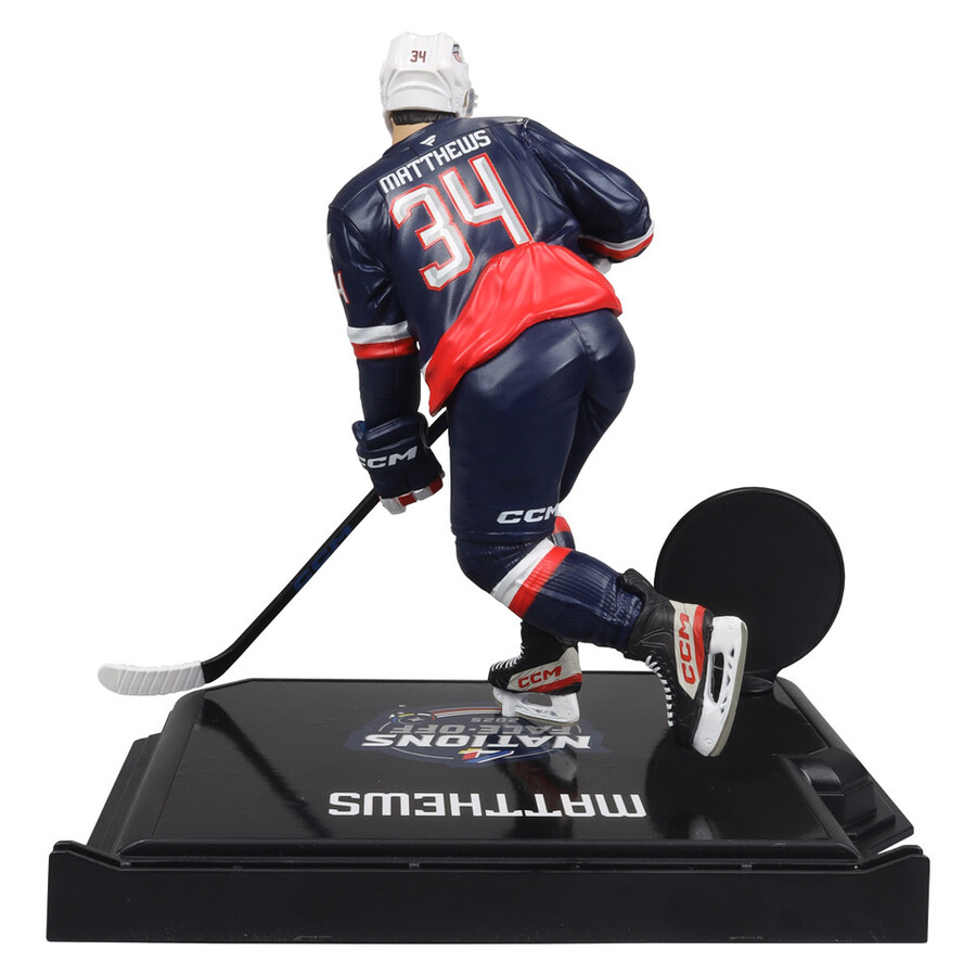 paquete de las cuatro naciones de la nhl legacy series n.º 16-17 matthews y mcdavid 2 figuras de 7