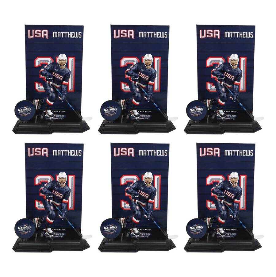 estuche sellado de fábrica de auston matthews equipo de ee. uu. de las cuatro naciones de la nhl