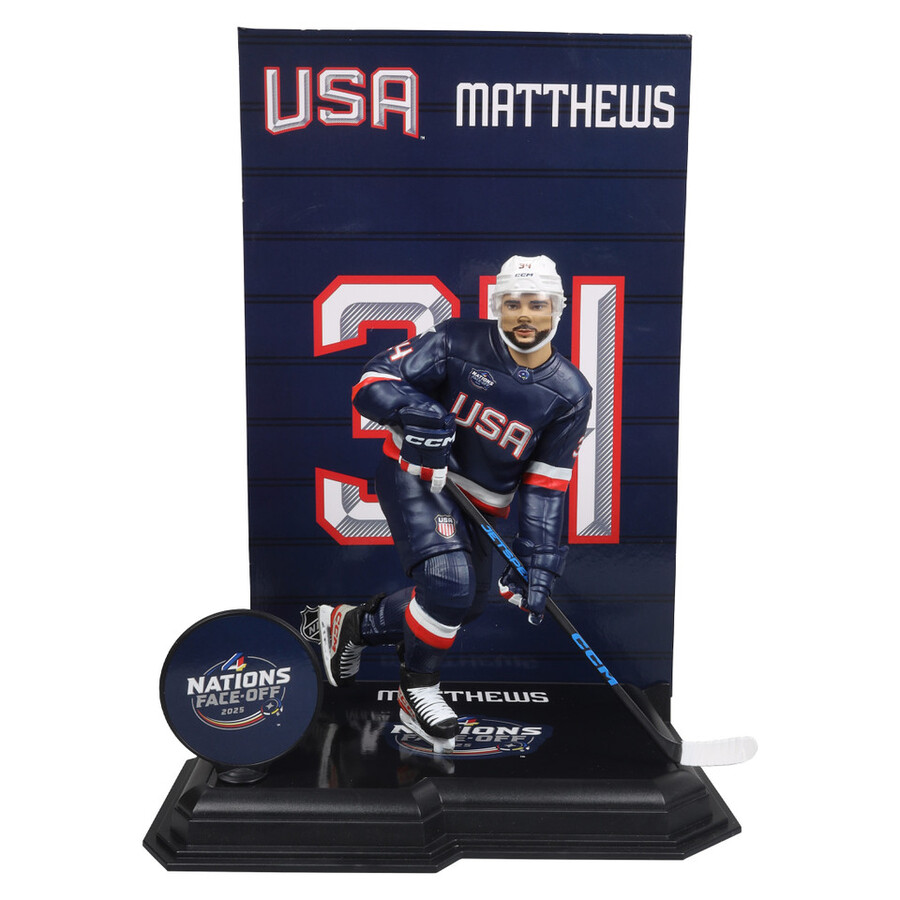 estuche sellado de fábrica de auston matthews equipo de ee. uu. de las cuatro naciones de la nhl