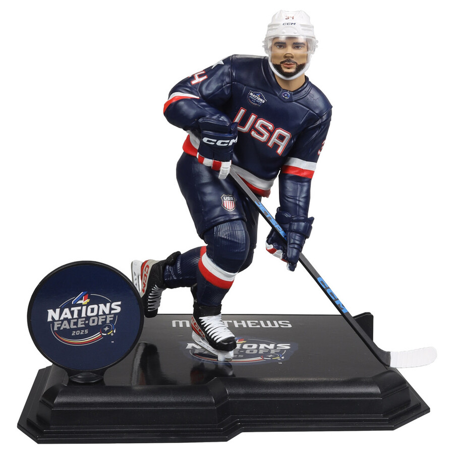 estuche sellado de fábrica de auston matthews equipo de ee. uu. de las cuatro naciones de la nhl