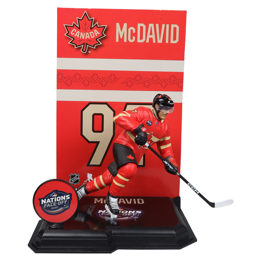 connor mcdavid equipo de canadá caja sellada de fábrica de la nhl de las cuatro naciones 6