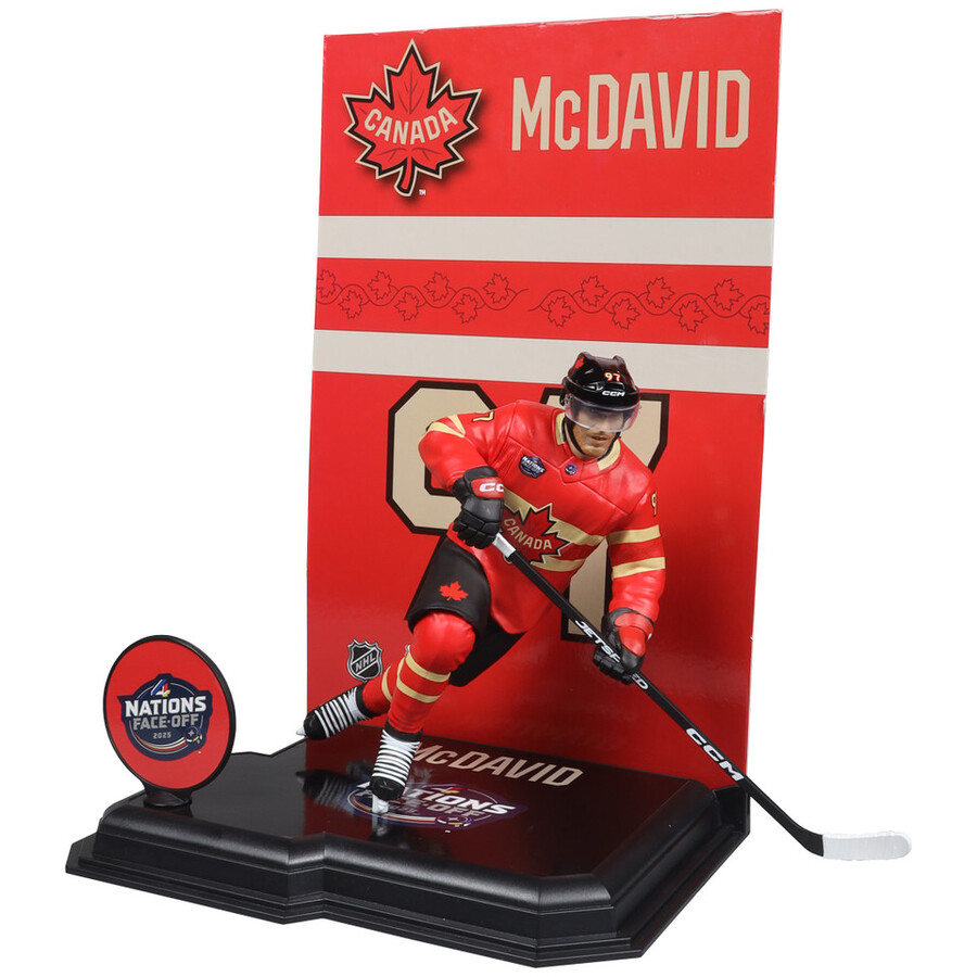 connor mcdavid equipo de canadá caja sellada de fábrica de la nhl de las cuatro naciones 6