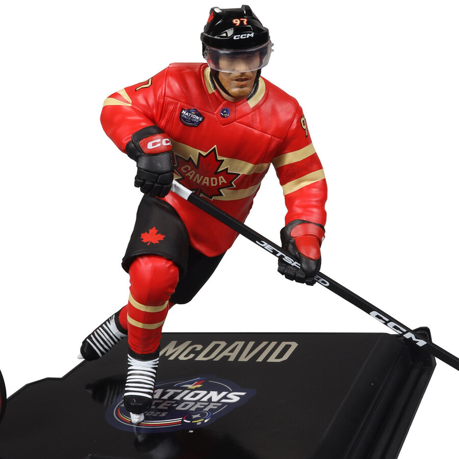 connor mcdavid equipo de canadá caja sellada de fábrica de la nhl de las cuatro naciones 6