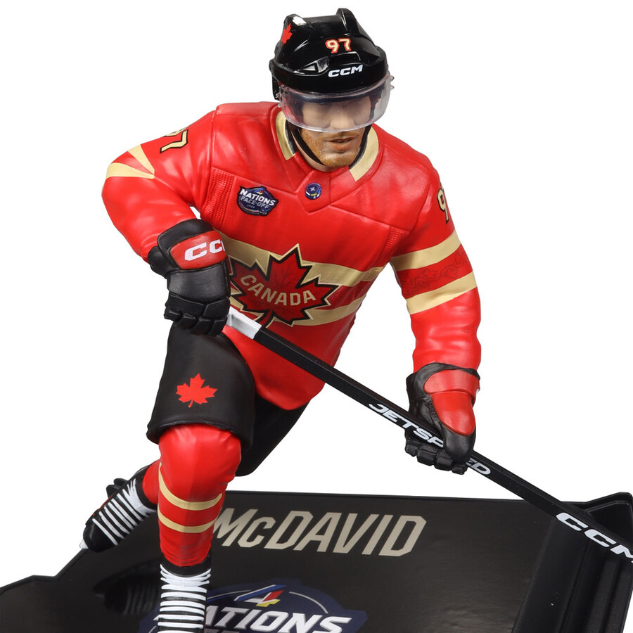 connor mcdavid equipo de canadá caja sellada de fábrica de la nhl de las cuatro naciones 6
