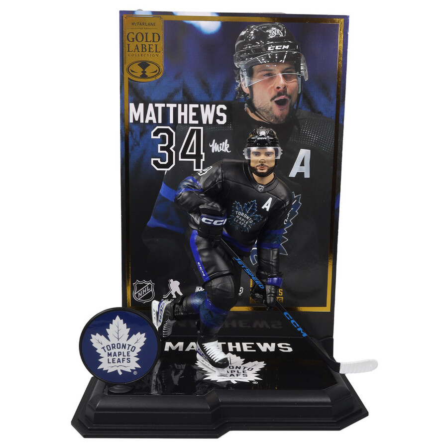 auston matthews con su tercera camiseta toronto maple leafs caja sellada de fábrica de la nhl con etiqueta dorada 6 unidades