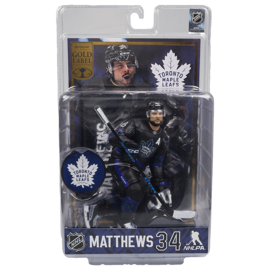 auston matthews con su tercera camiseta toronto maple leafs caja sellada de fábrica de la nhl con etiqueta dorada 6 unidades