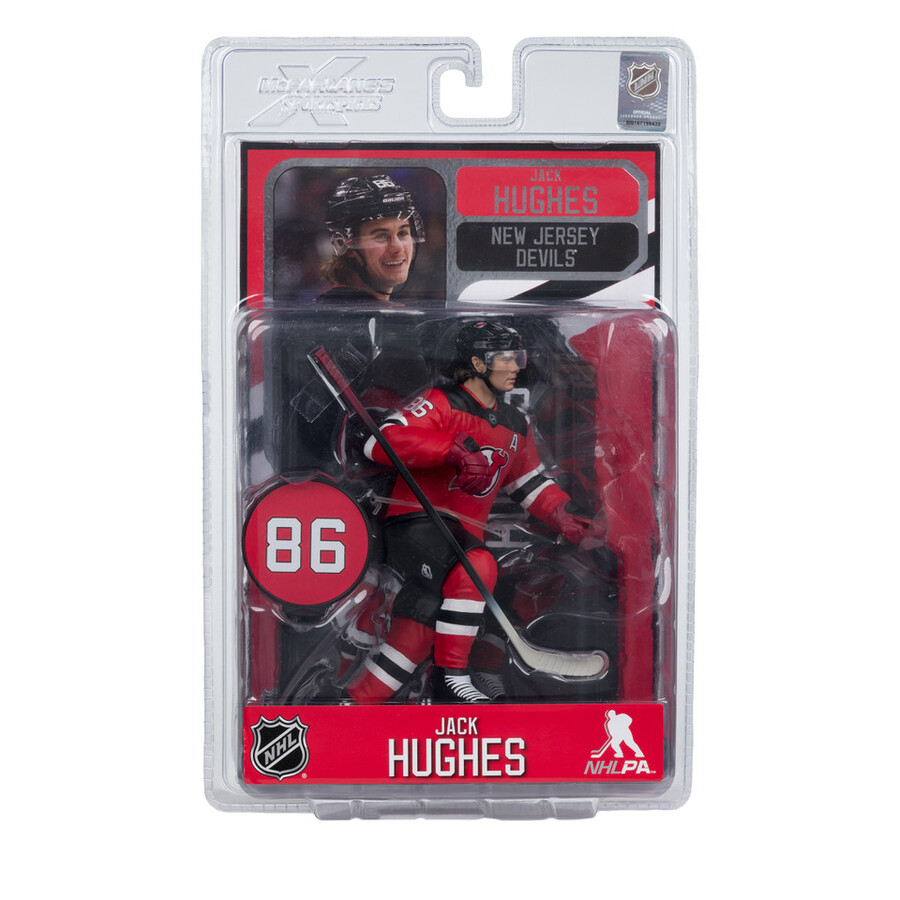 figura de 18 cm de jack hughes new jersey devils de la nhl mcfarlanes sportspicks