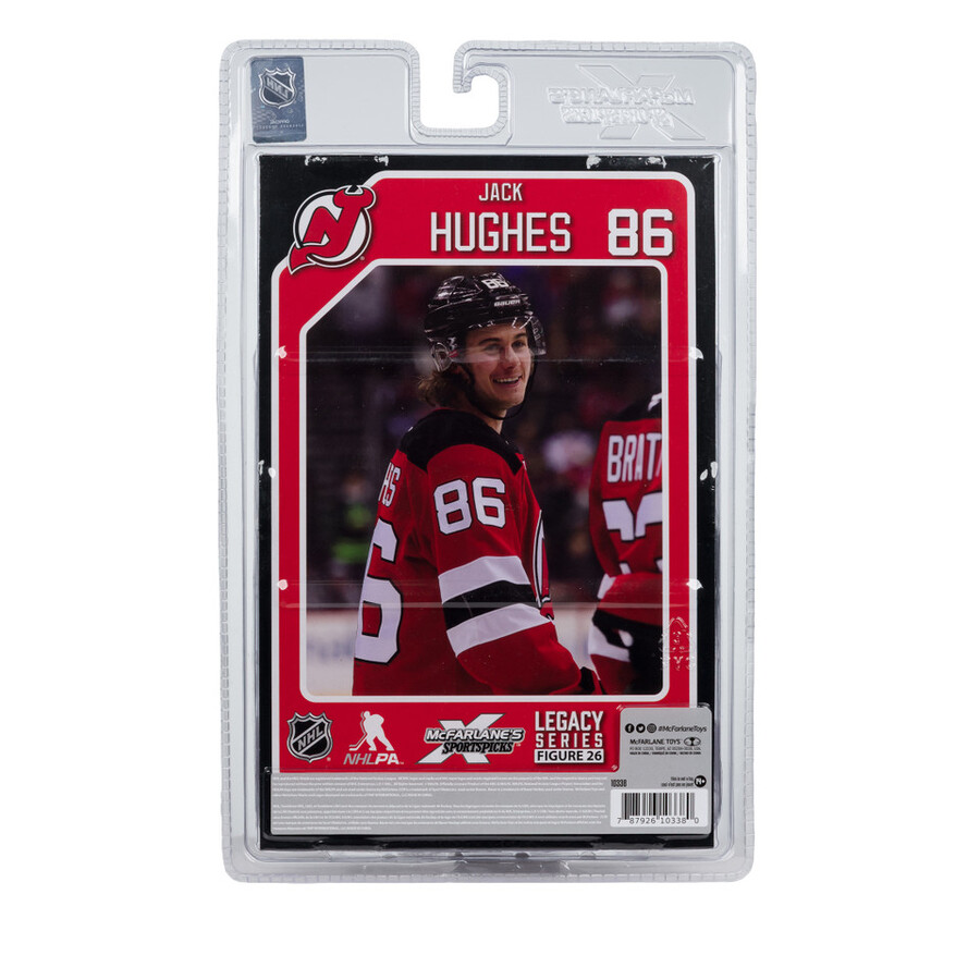 figura de 18 cm de jack hughes new jersey devils de la nhl mcfarlanes sportspicks
