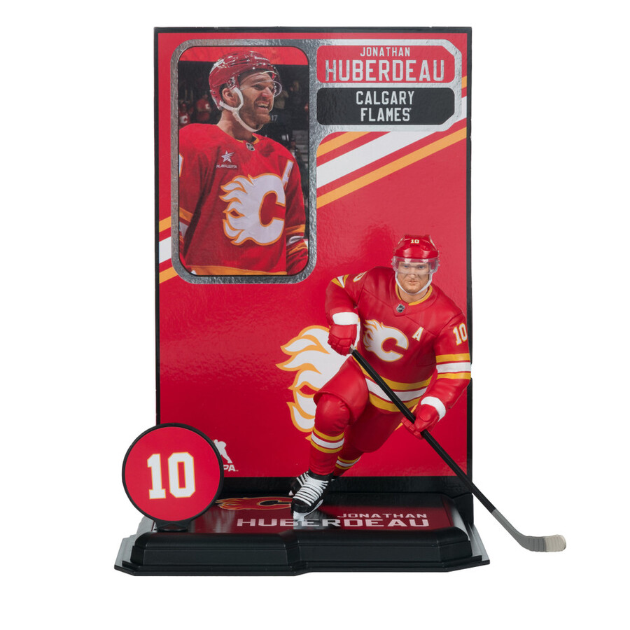 estuche sellado de fábrica de la nhl de jonathan huberdeau calgary flames