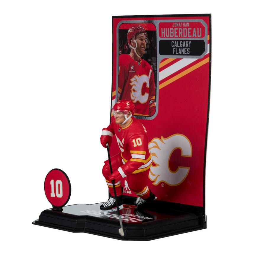estuche sellado de fábrica de la nhl de jonathan huberdeau calgary flames