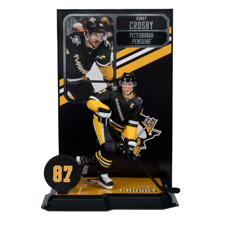 figura de 18 cm de sidney crosby pittsburgh penguins de la nhl de nueva jersey. selecciones deportivas de mcfarlane.