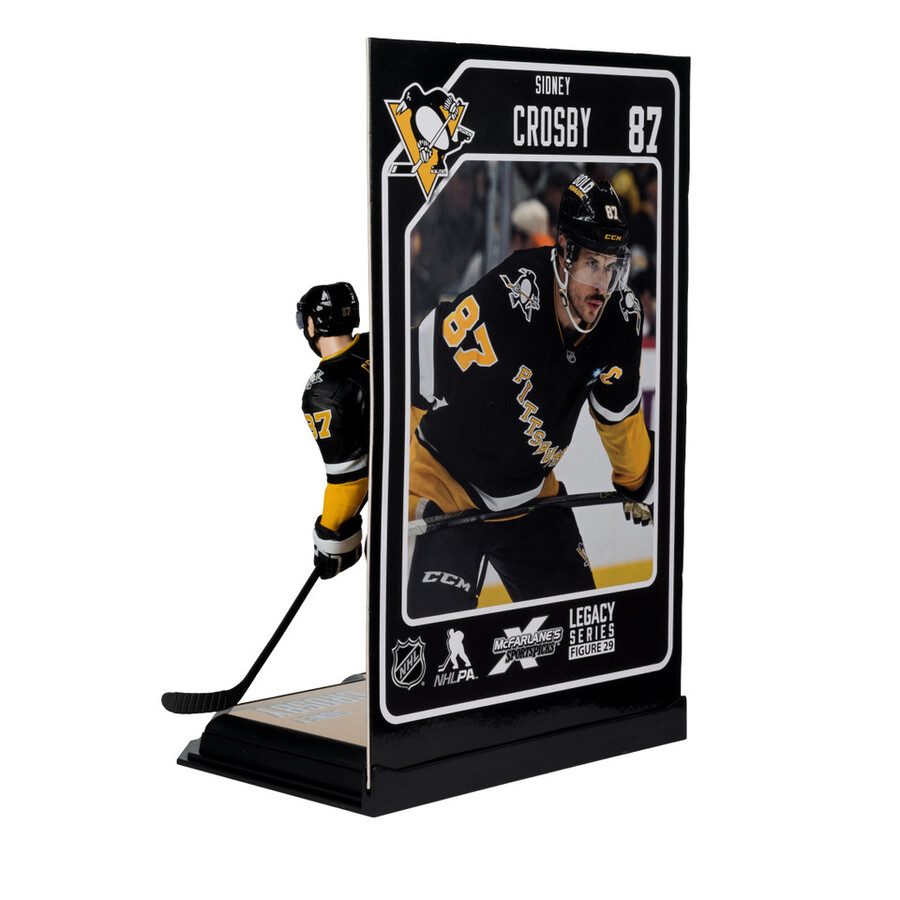 figura de 18 cm de sidney crosby pittsburgh penguins de la nhl de nueva jersey. selecciones deportivas de mcfarlane.