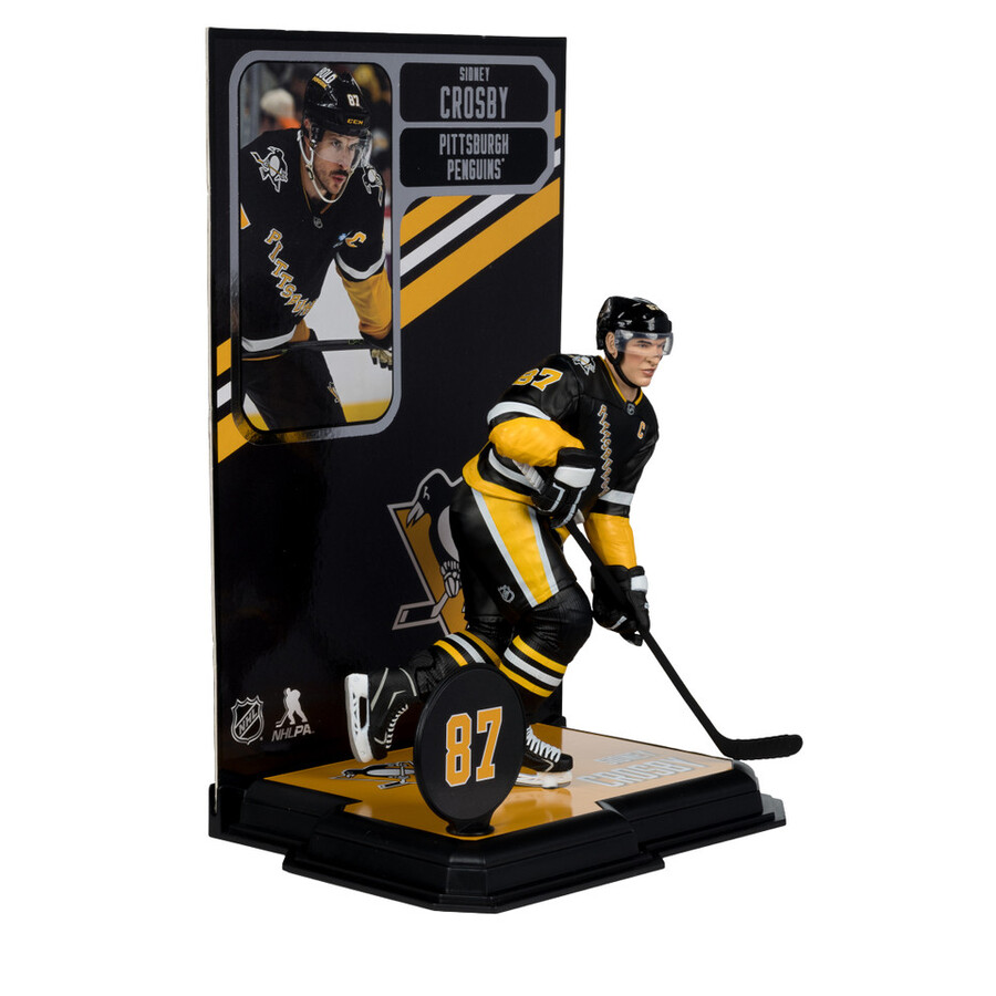 figura de 18 cm de sidney crosby pittsburgh penguins de la nhl de nueva jersey. selecciones deportivas de mcfarlane.