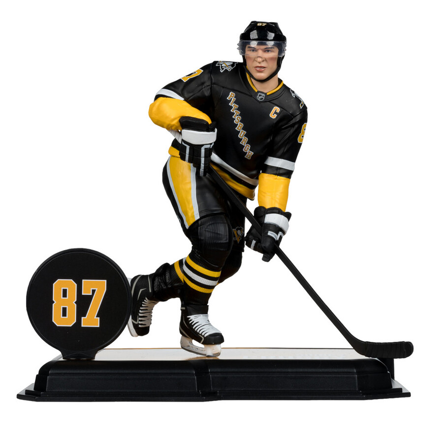 figura de 18 cm de sidney crosby pittsburgh penguins de la nhl de nueva jersey. selecciones deportivas de mcfarlane.