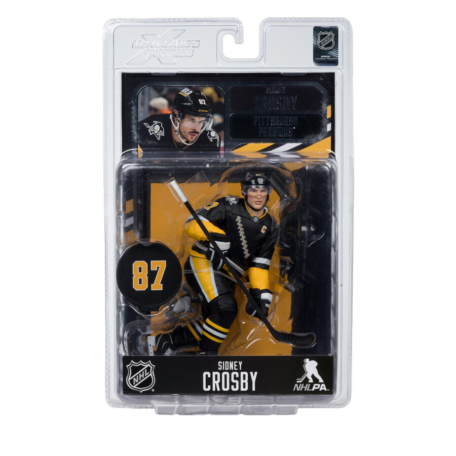 figura de 18 cm de sidney crosby pittsburgh penguins de la nhl de nueva jersey. selecciones deportivas de mcfarlane.