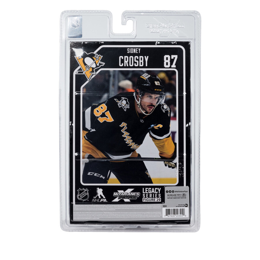 figura de 18 cm de sidney crosby pittsburgh penguins de la nhl de nueva jersey. selecciones deportivas de mcfarlane.
