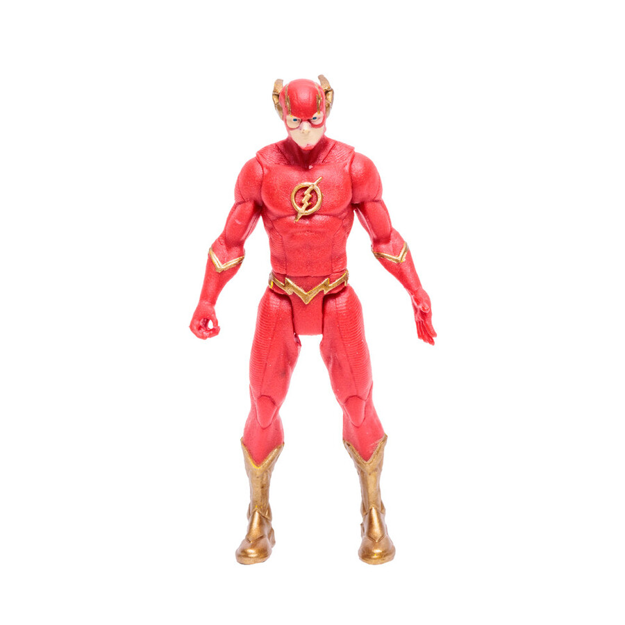 figura de flash con variante de cómic metálica dc page punchers de 3