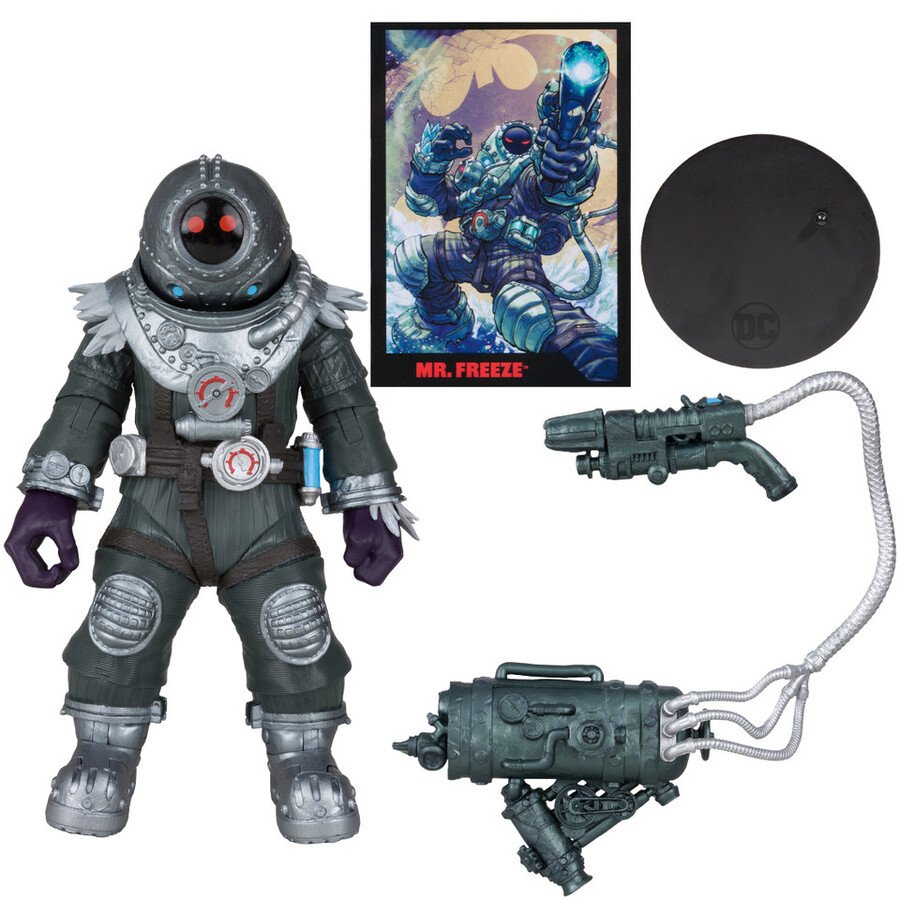 figura de 7 de mr. freeze con batman luchando contra frozen comic dc page punchers