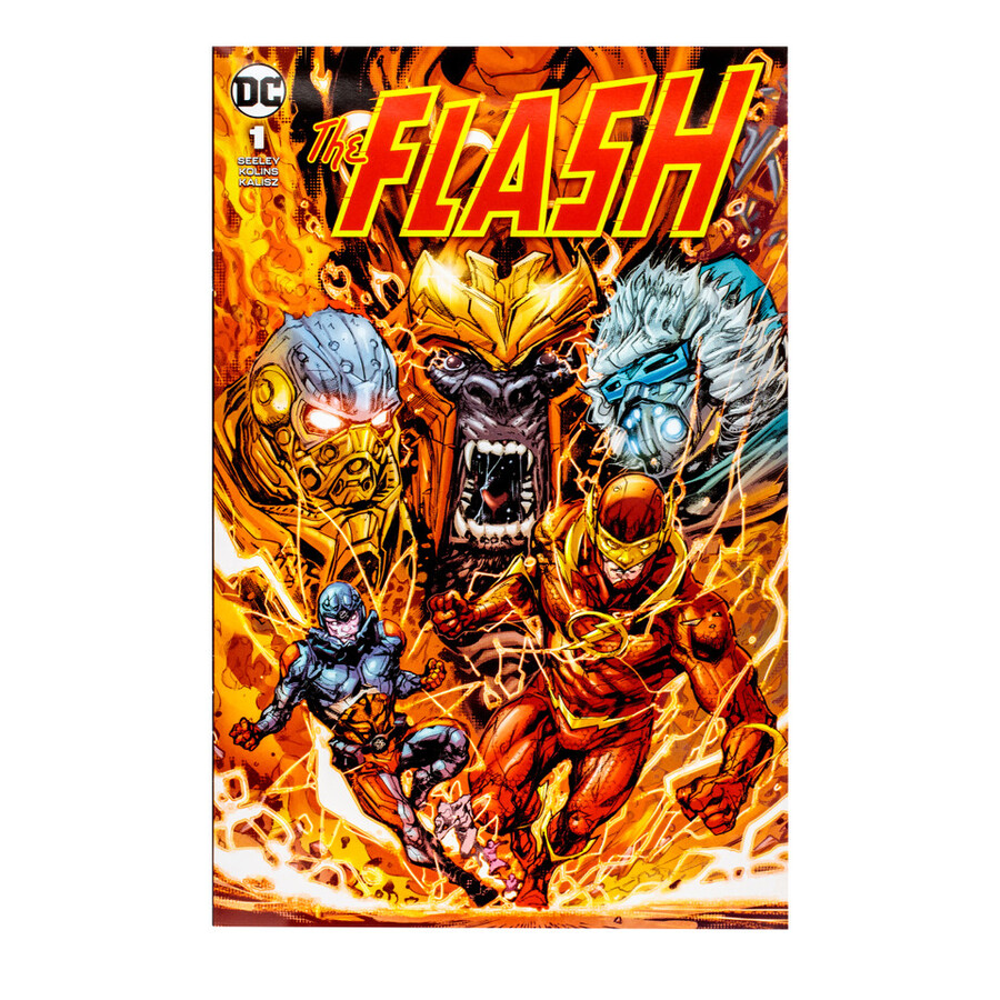 figura gold label de 7 del capitán frío con flash comic dc page punchers exclusiva de mcfarlane toys store.