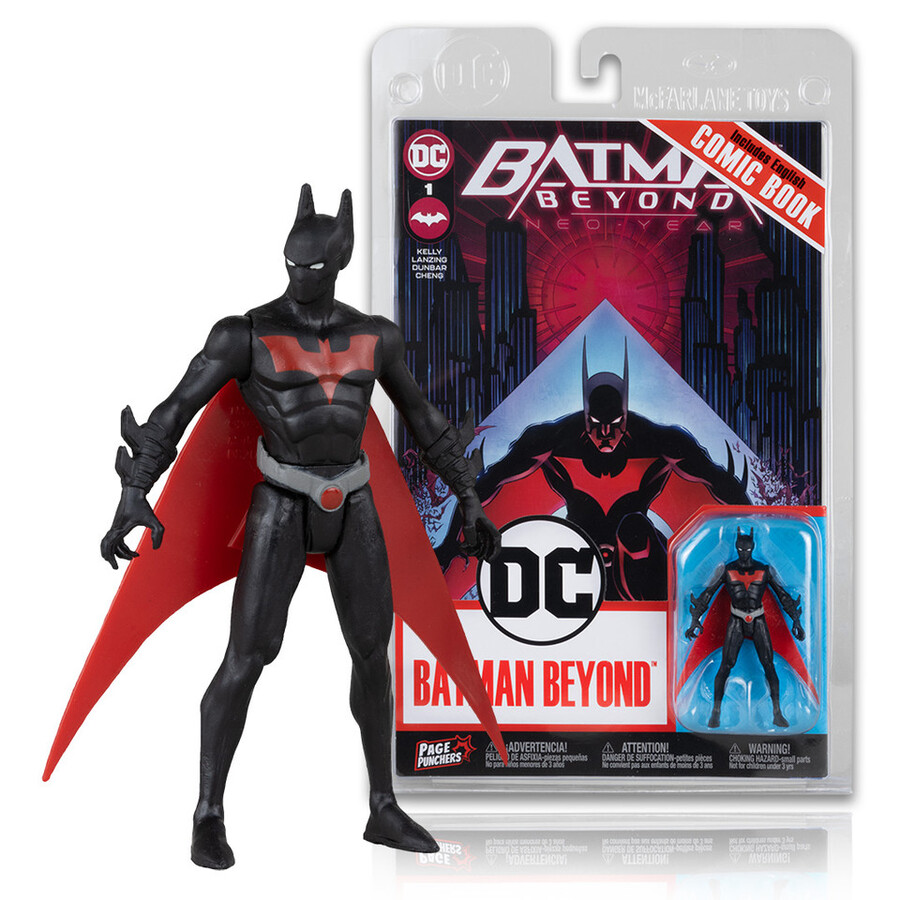 figura de batman del futuro con cómic neo-year perforadoras de páginas de 3