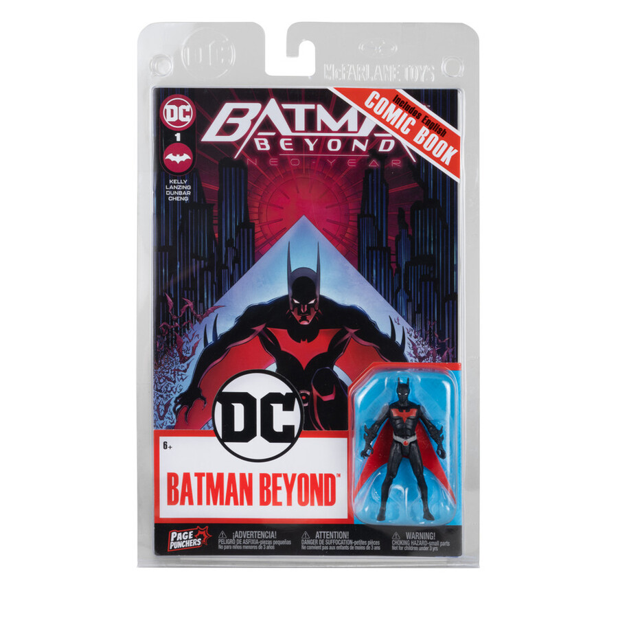 figura de batman del futuro con cómic neo-year perforadoras de páginas de 3