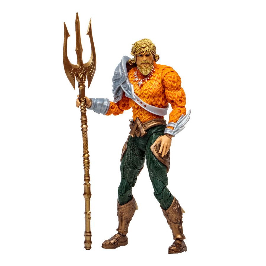 figura de aquaman con cómic dc page punchers de 7