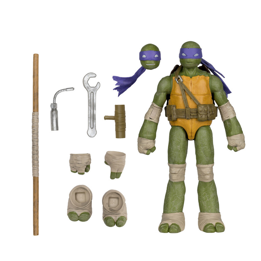 figura de donatello page punchers teenage mutant ninja turtles de 5 con cómic