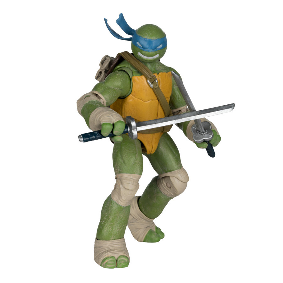 figura de leonardo page punchers teenage mutant ninja turtles de 5 con cómic