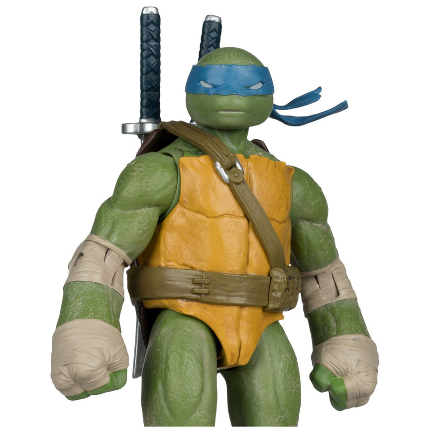 figura de leonardo page punchers teenage mutant ninja turtles de 5 con cómic