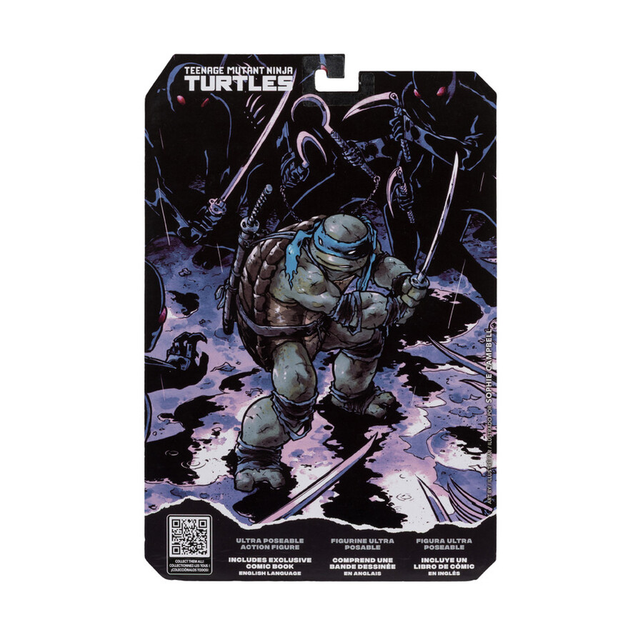 figura de leonardo page punchers teenage mutant ninja turtles de 5 con cómic