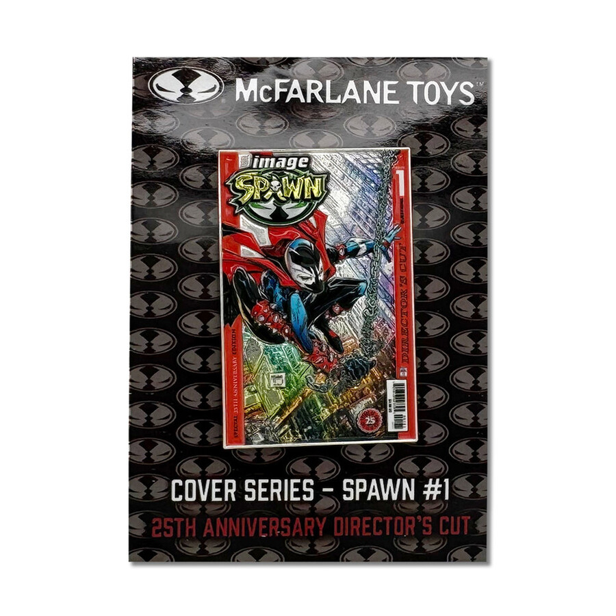 pin de la edición del director del 25.º aniversario de la portada del cómic spawn n.º 1