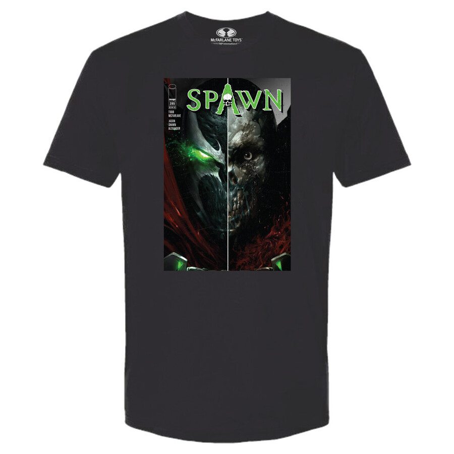 camiseta de portada del cómic spawn n.° 285 color carbón exclusiva de mts