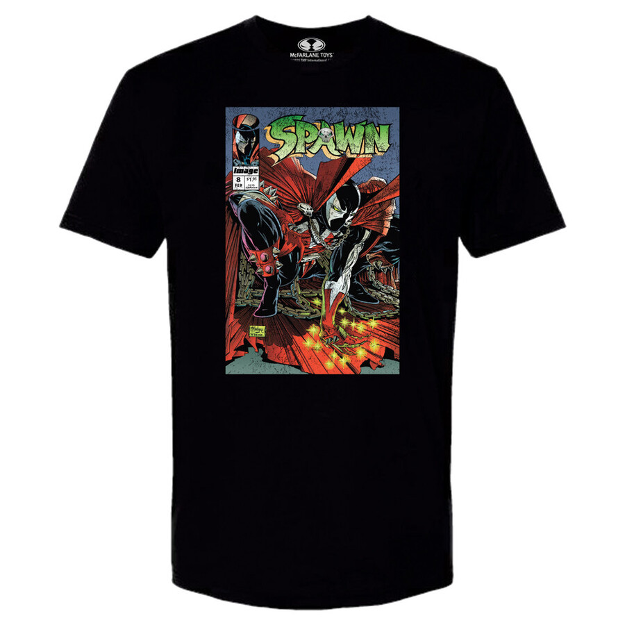 camiseta negra de la portada del cómic spawn n.º 8 exclusiva de mts