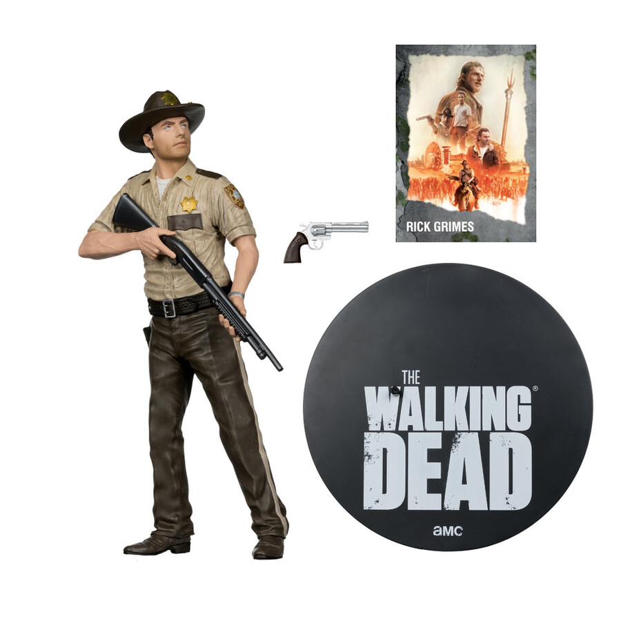 figura posada de rick grimes the walking dead de 10